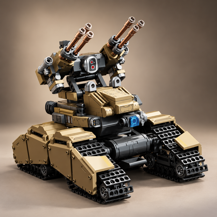 TechBricks Wandering Earth Mecha Tank Building Set – 488 Pieces
