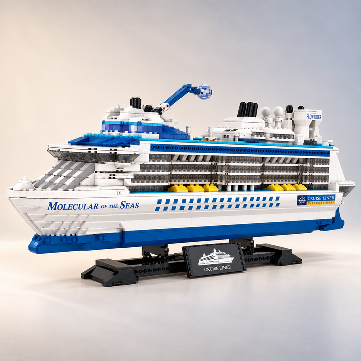 TechBricks Luxury Cruise Ship Building Blocks Set – 2,400+ Pieces