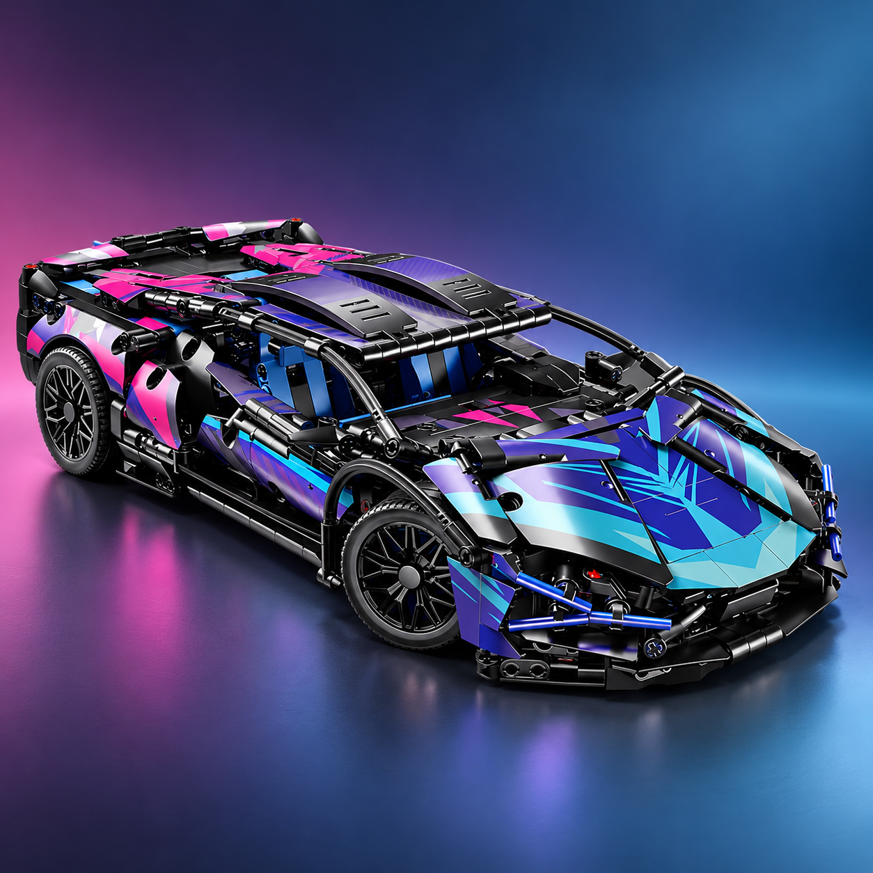 TechBricks V12 Supercar RC Building Block Model