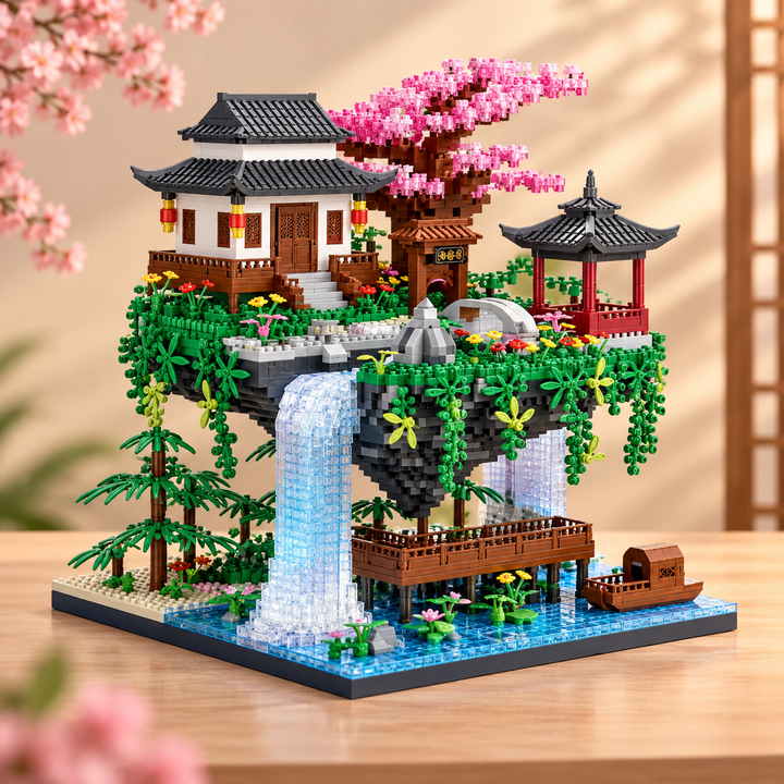 TechBricks Garden Treehouse Building Blocks Set