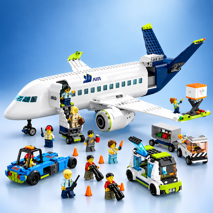 TechBricks Passenger Aircraft Building Block Set – 913 Pieces