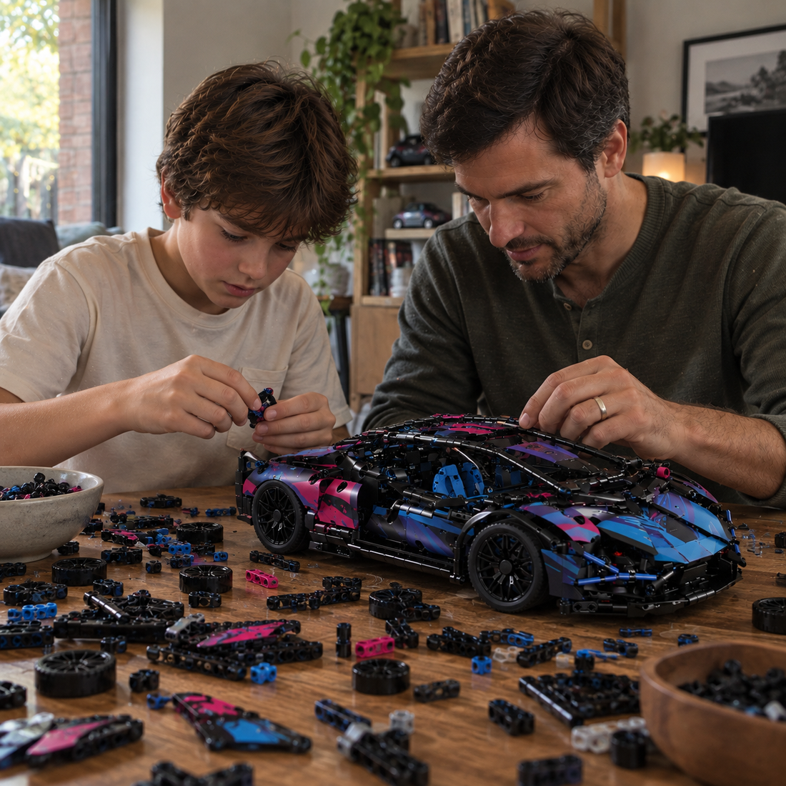 TechBricks V12 Supercar RC Building Block Model