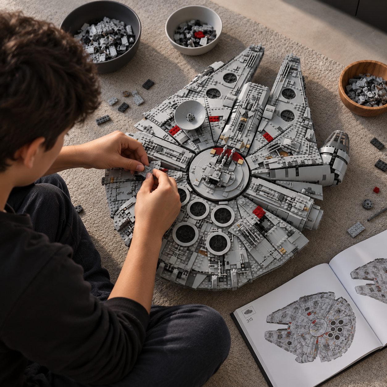 TechBricks Galactic Falcon Building Blocks Set – 8,400+ Pieces