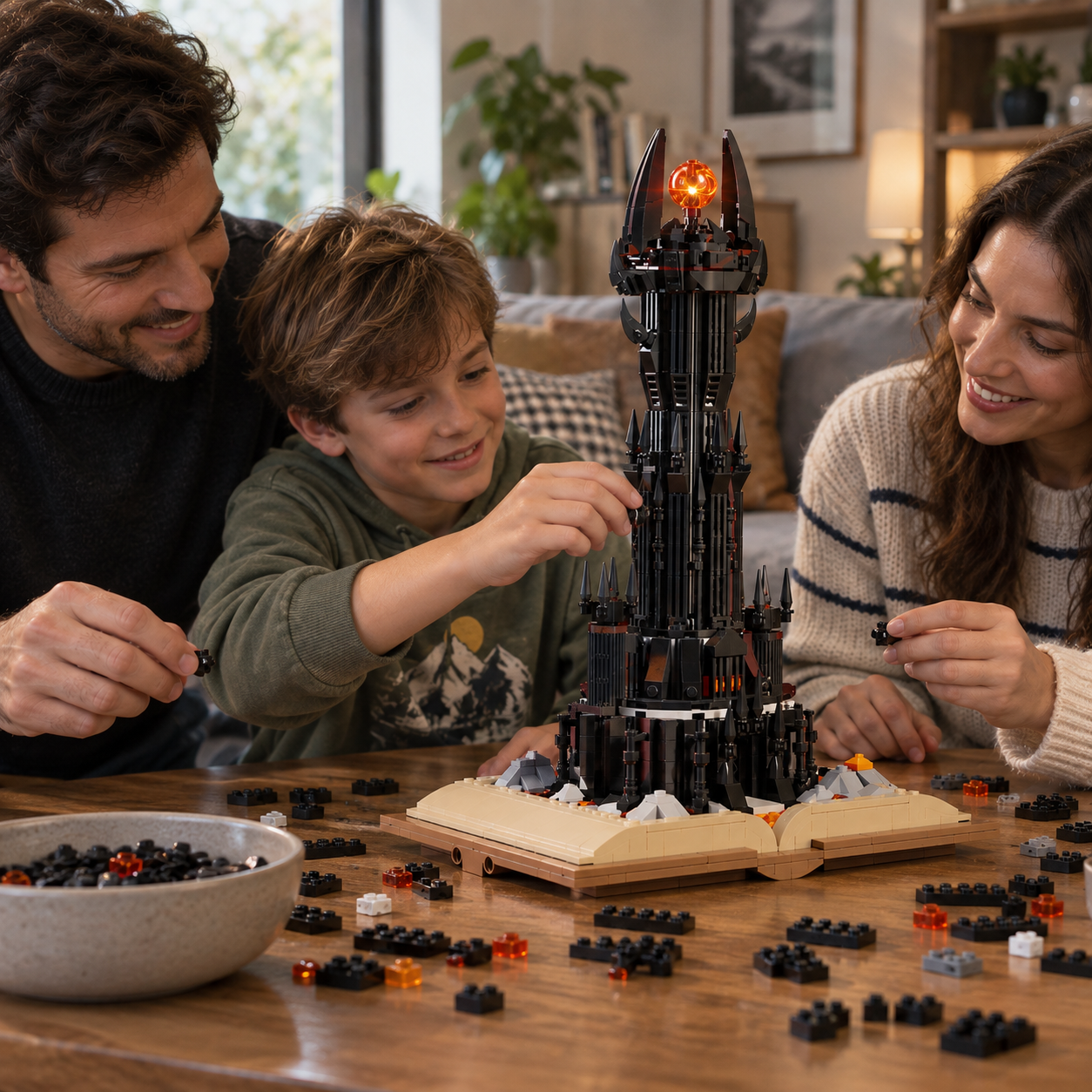 TechBricks Magic Castle Building Blocks Set with Lights – 966 Pieces