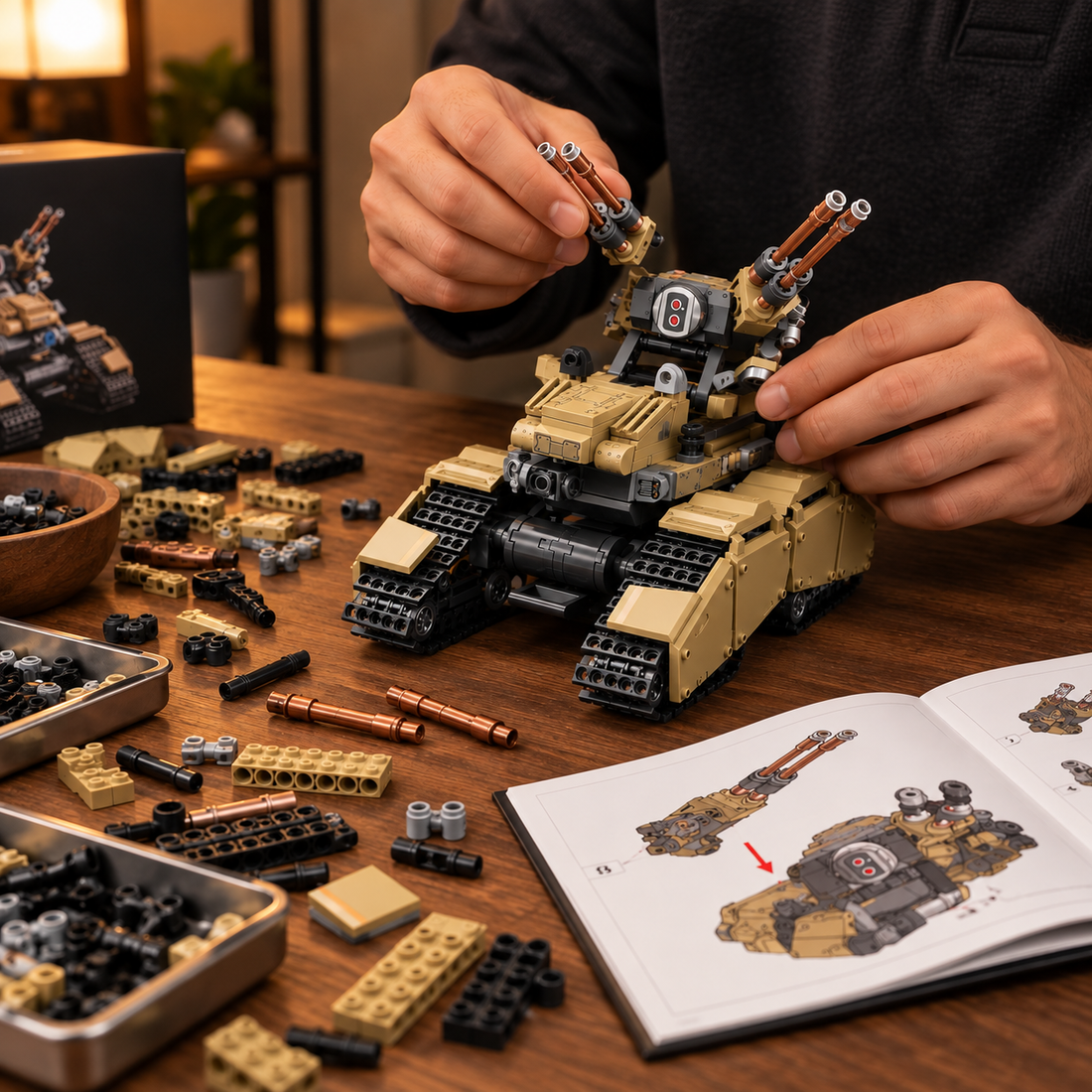 TechBricks Wandering Earth Mecha Tank Building Set – 488 Pieces