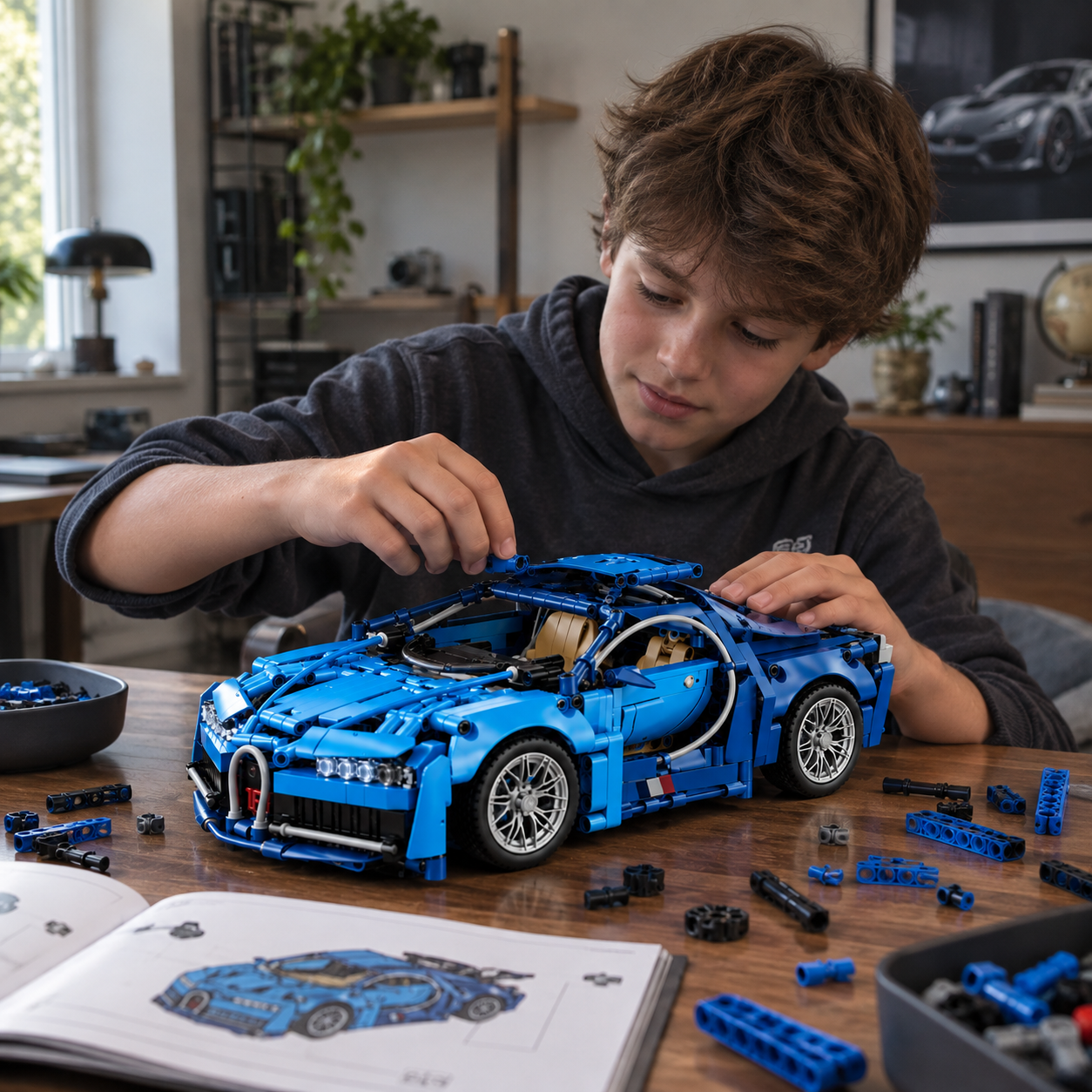 TechBricks RC Roadster Building Blocks Kit – 1,310 Pieces