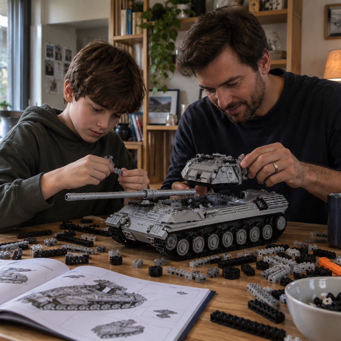 TechBricks Battle Tank Building Block Set — 1273pcs