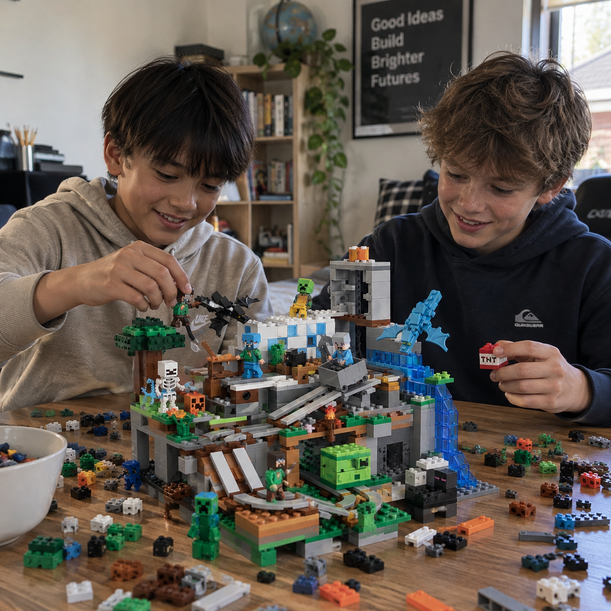 TechBricks Cave Village Adventure Building Blocks Set