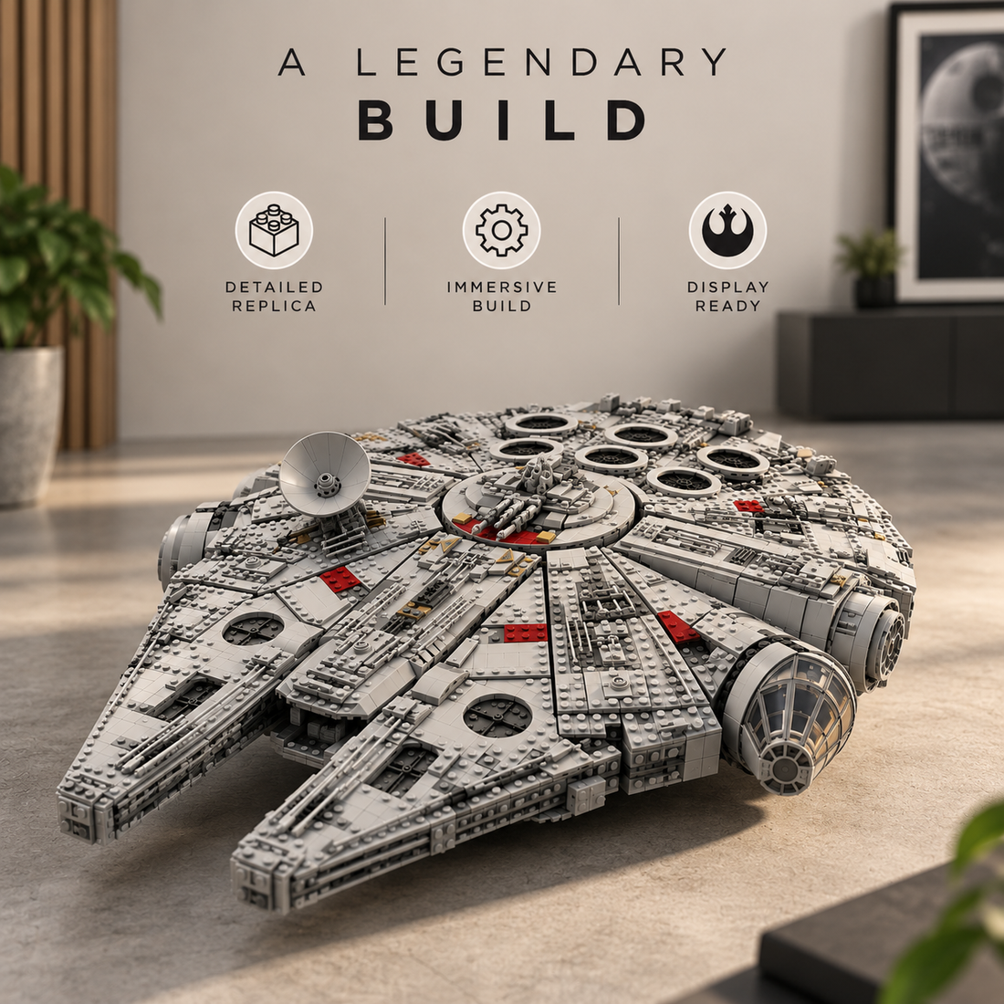 TechBricks Galactic Falcon Building Blocks Set – 8,400+ Pieces
