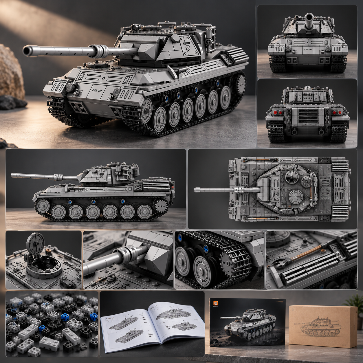TechBricks Battle Tank Building Block Set — 1273pcs