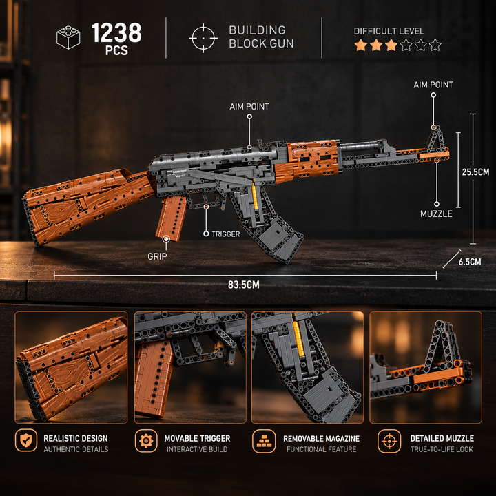 TechBricks AK47 Building Block Set