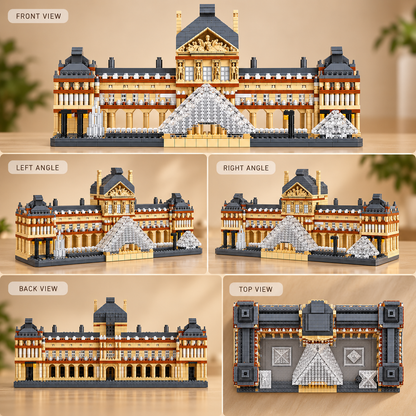Louvre museum building block set by TechBricks
