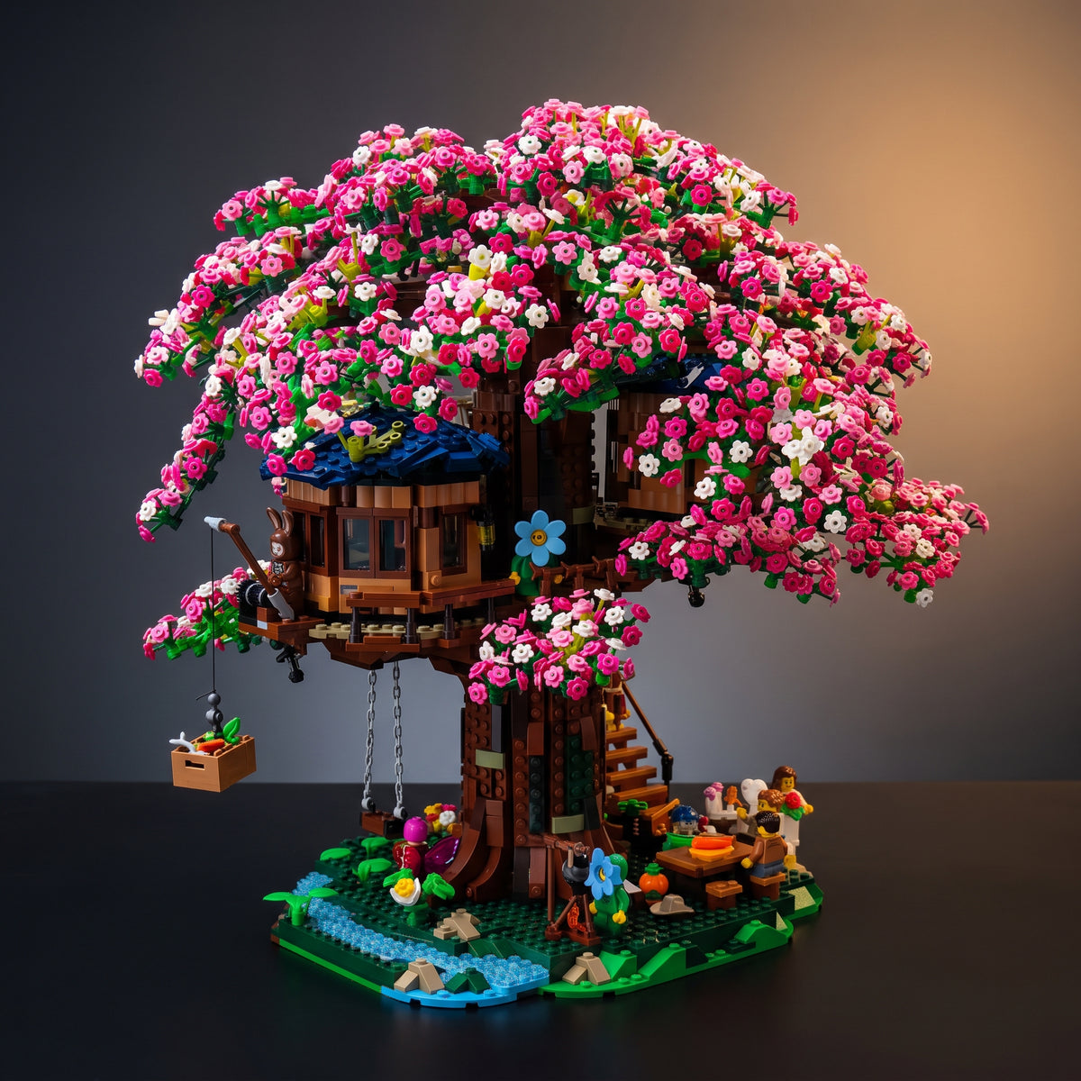 Cherry Blossom House Micro Building Set – 2,028 Pieces