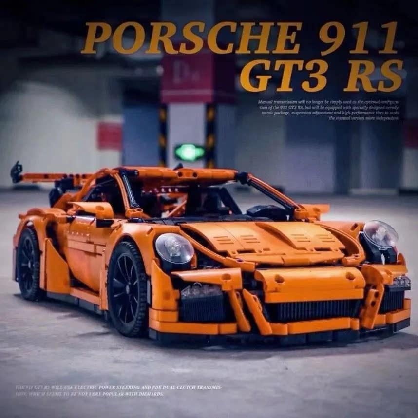 Porsche 911 GT3 RS Racing Car Building Blocks Set