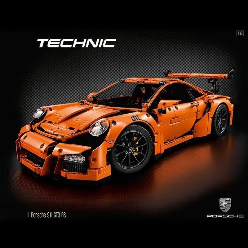 Porsche 911 GT3 RS Racing Car Building Blocks Set