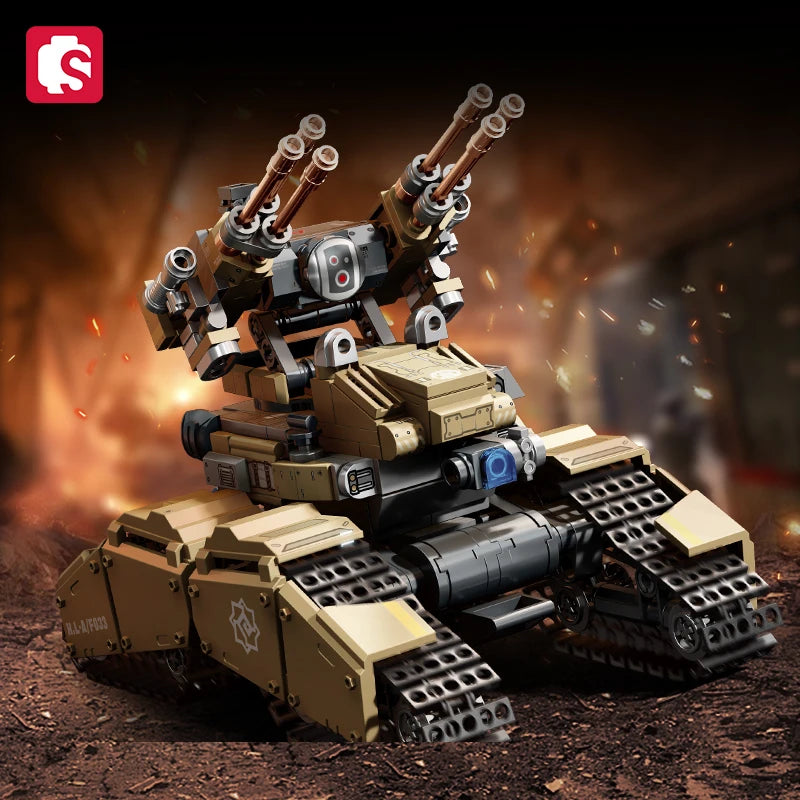 TechBricks Wandering Earth Mecha Tank Set - 488 Pieces