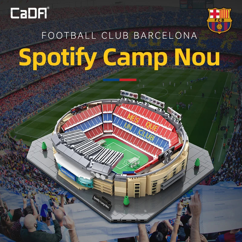 TechBricks Camp Nou Stadium (FC Barcelona) Building Block Set – 728 Pieces