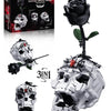 TechBricks Evil Skull Dark Rose 3-in-1 Building Set - 966 Pieces