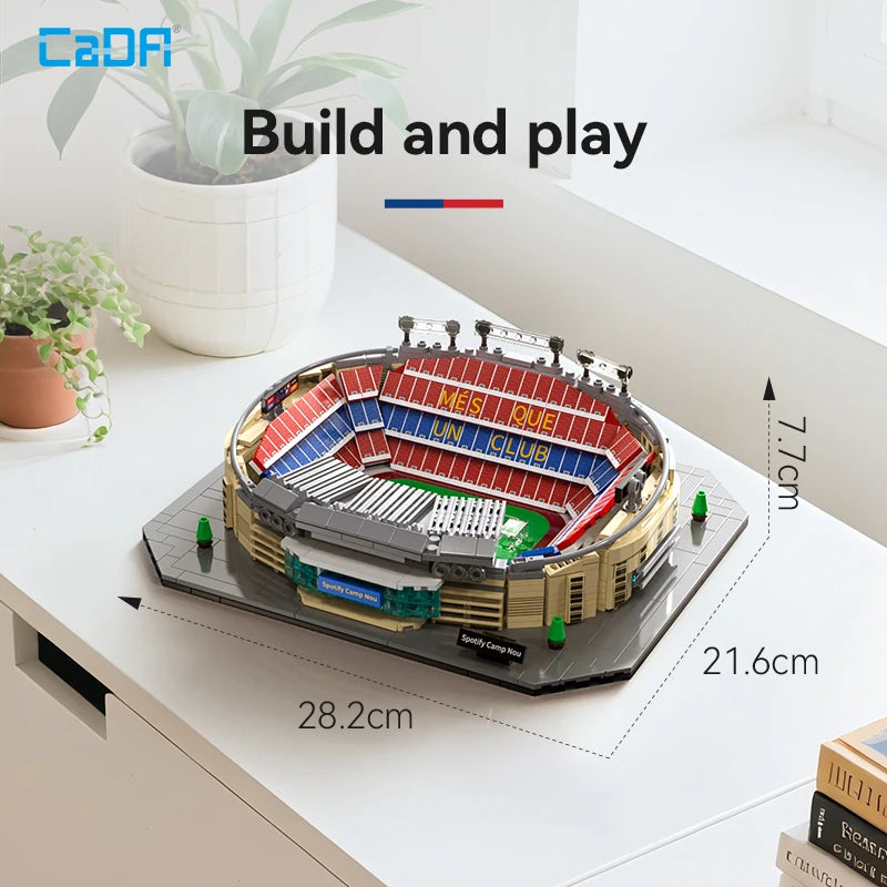 TechBricks Camp Nou Stadium (FC Barcelona) Building Block Set – 728 Pieces