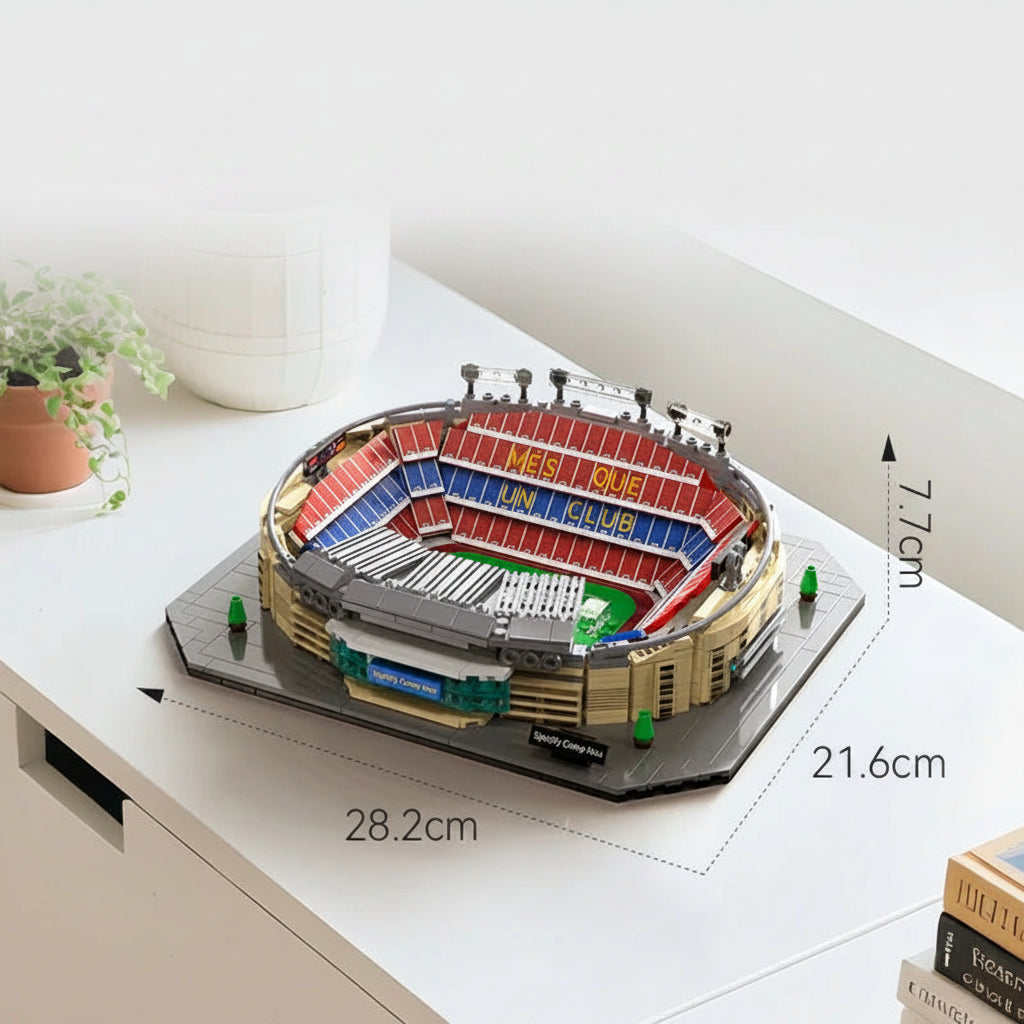 Football stadium building block set by TechBricks