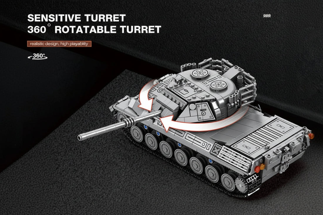TechBricks Leopard 1 Main Battle Tank Building Block Set — 1:26 Scale, 1273pcs