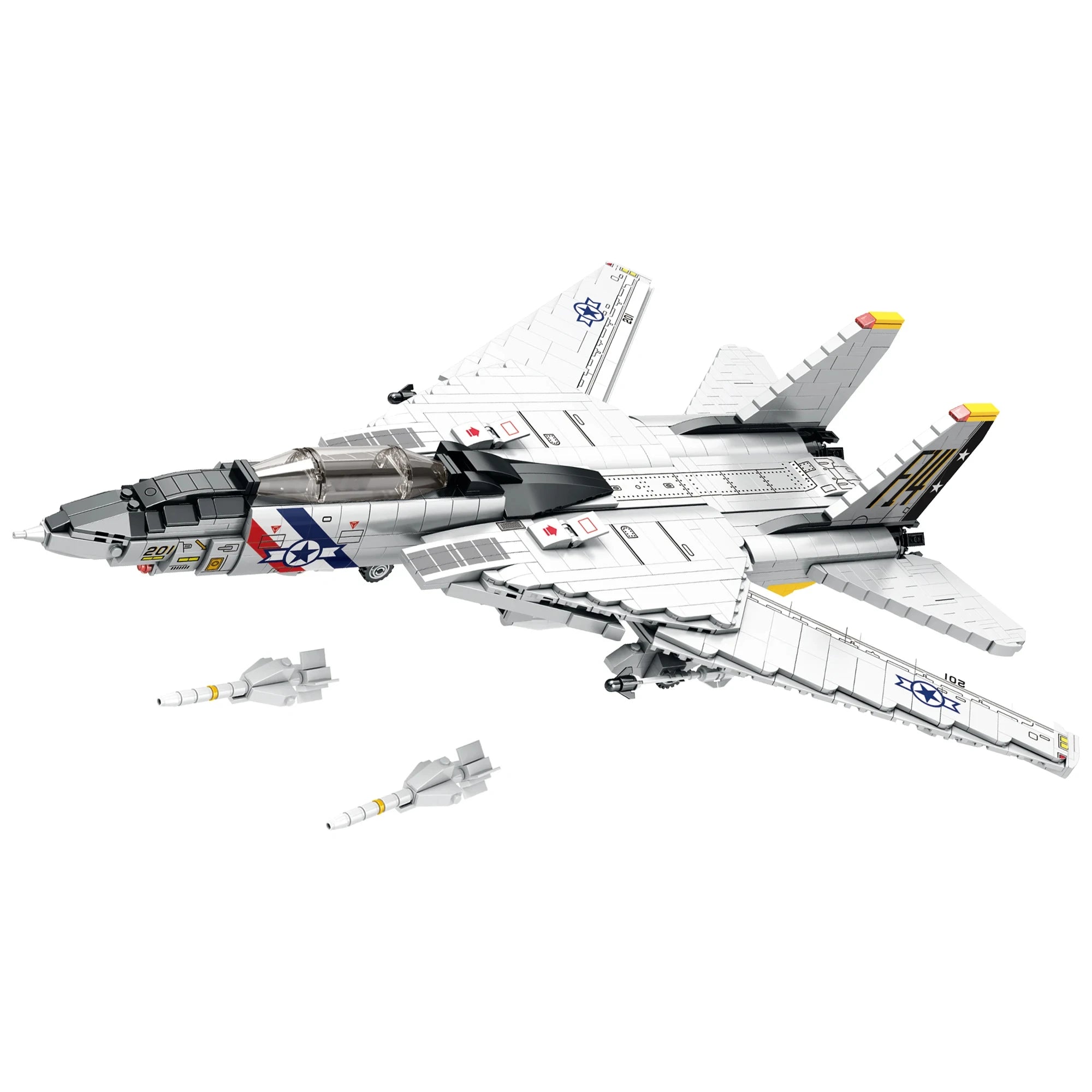 TechBricks F14 Fighter Jet Building Block Set