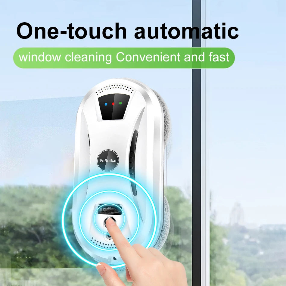 TechBricks Ultra Thin Robot Vacuum Window Cleaner