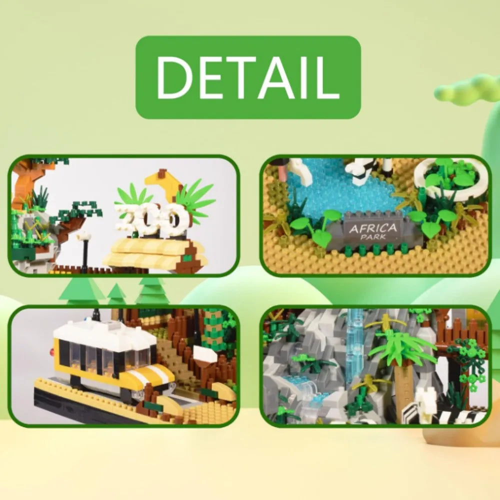 TechBricks Ultimate Zoo Adventure Block Set