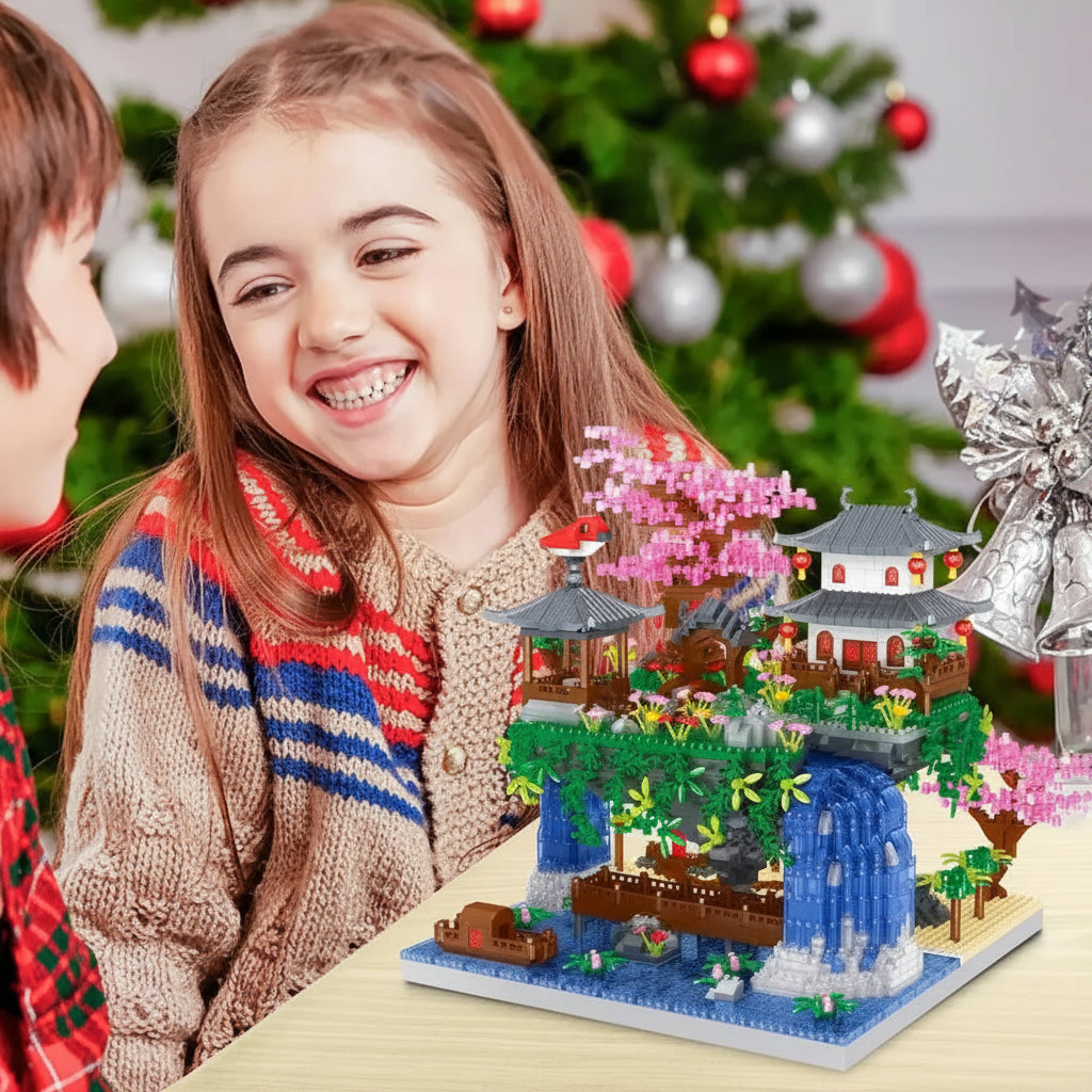 TechBricks Sakura Treehouse Building Blocks Set