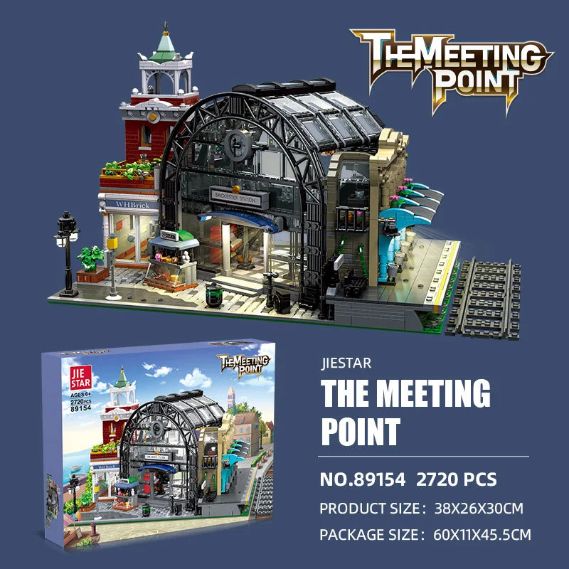 TechBricks Train Station Adventure Building Set - Assembly Toy - 2720 Pieces