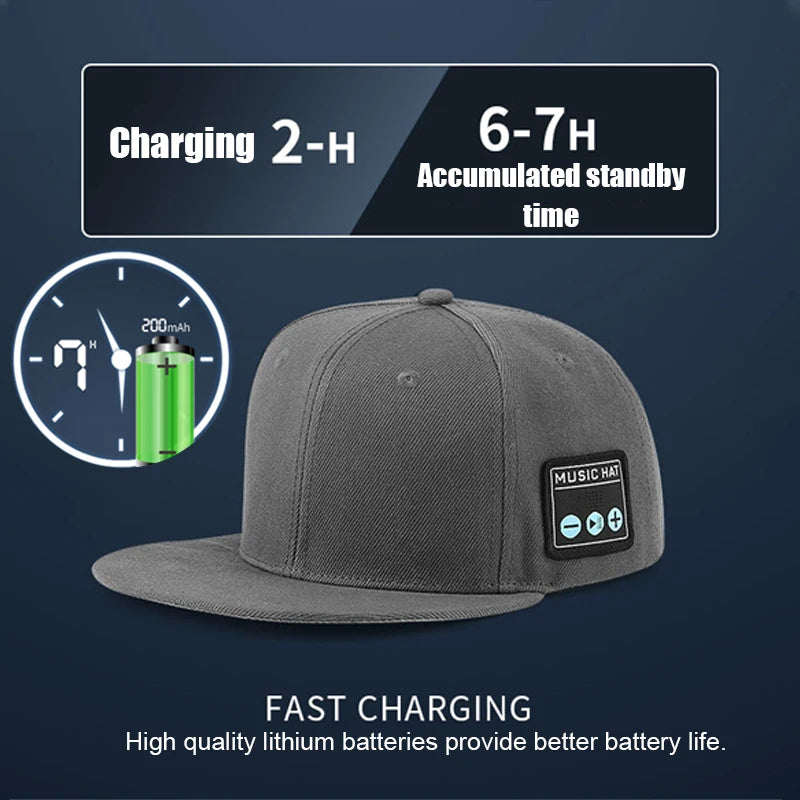 TechBricks Bluetooth Sports Music Hat Headphone