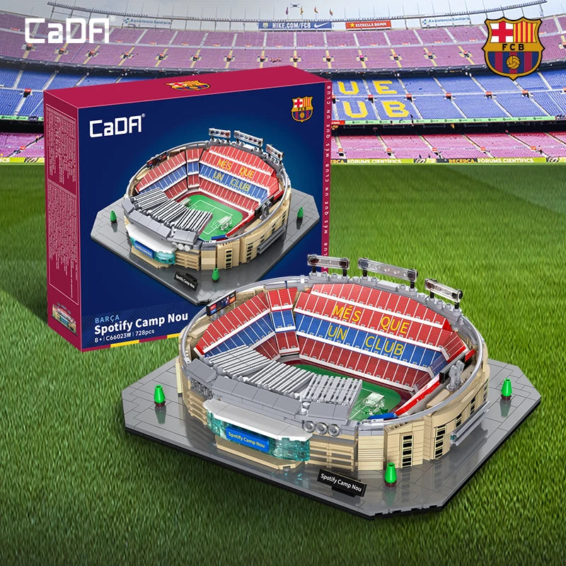 TechBricks Camp Nou Stadium (FC Barcelona) Building Block Set – 728 Pieces