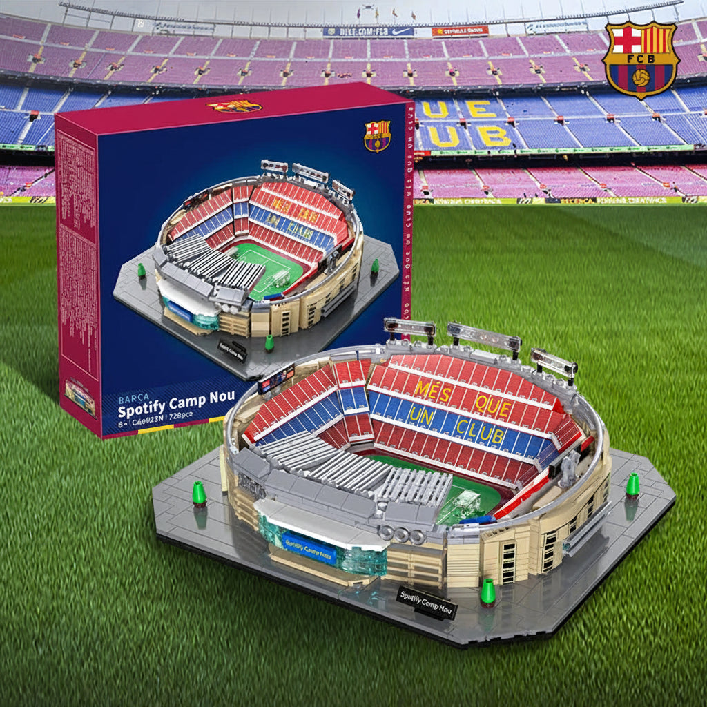 Football stadium building block set by TechBricks