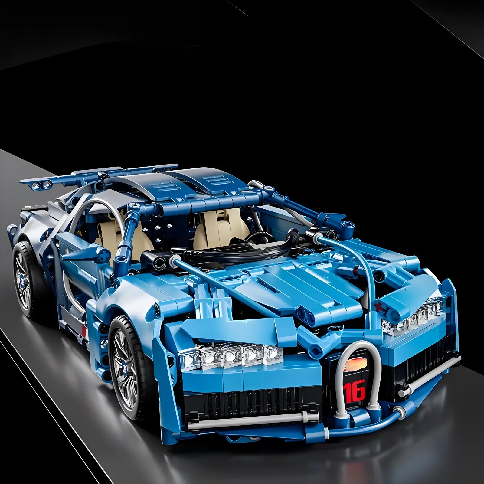 TechBricks RC Roadster Building Blocks Kit - 1310 Pieces