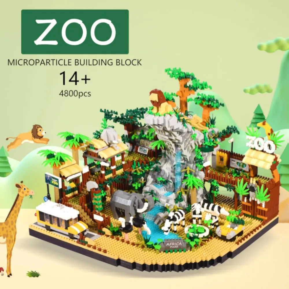 TechBricks Ultimate Zoo Adventure Block Set