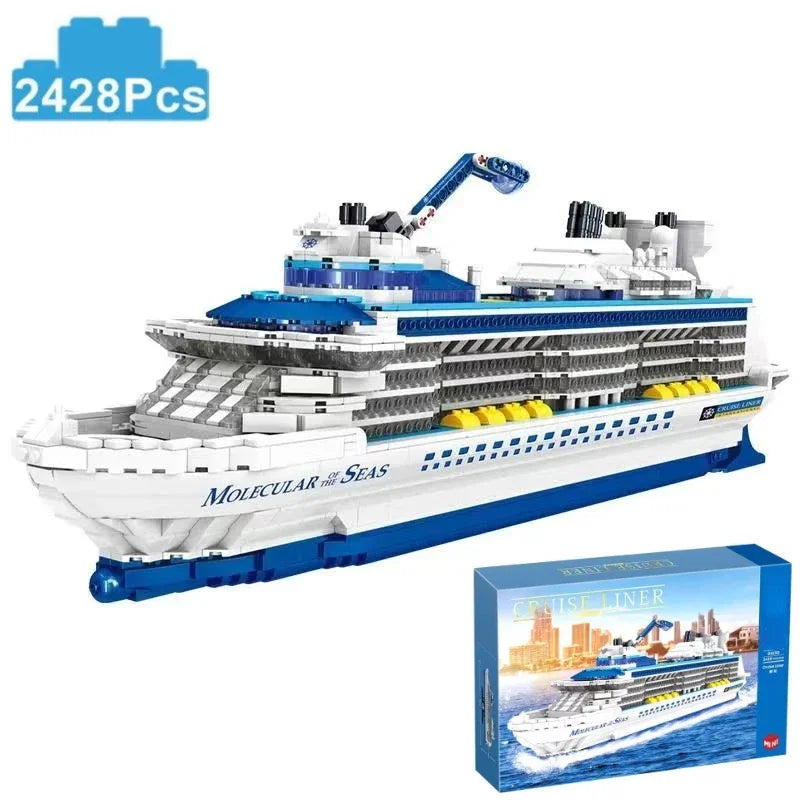 TechBricks Luxury Ship Building Blocks Set - 2428 Pcs