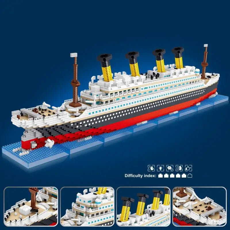 TechBricks - Titanic Mini Building Block Set - 4404 Pieces
