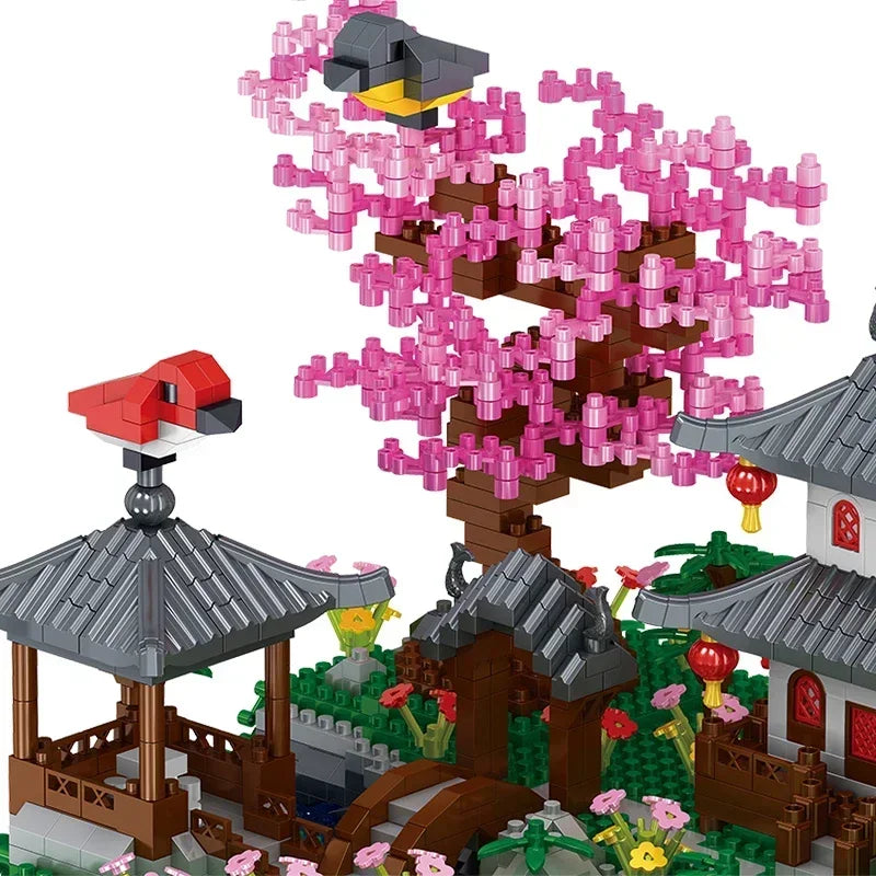TechBricks Sakura Treehouse Building Blocks Set