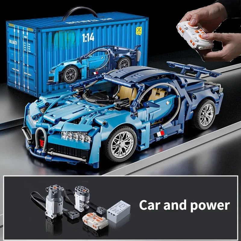 TechBricks RC Roadster Building Blocks Kit - 1310 Pieces