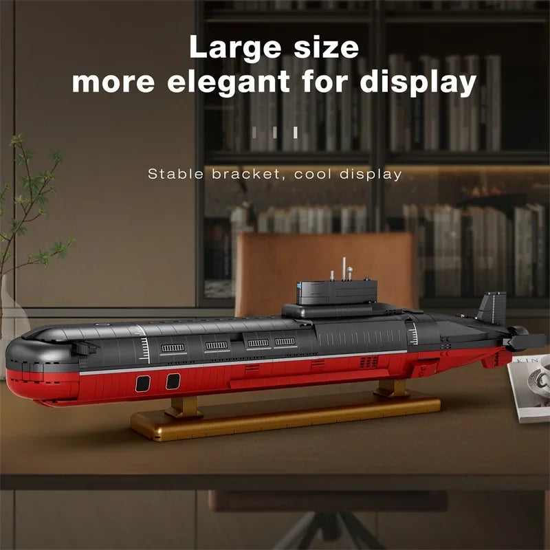 TechBricks Typhoon Class Submarine - Building Blocks Model - 2895 Pieces