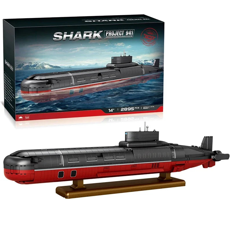 TechBricks Typhoon Class Submarine - Building Blocks Model - 2895 Pieces