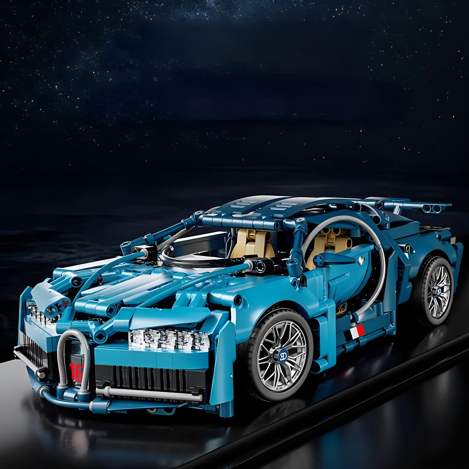 TechBricks RC Roadster Building Blocks Kit - 1310 Pieces