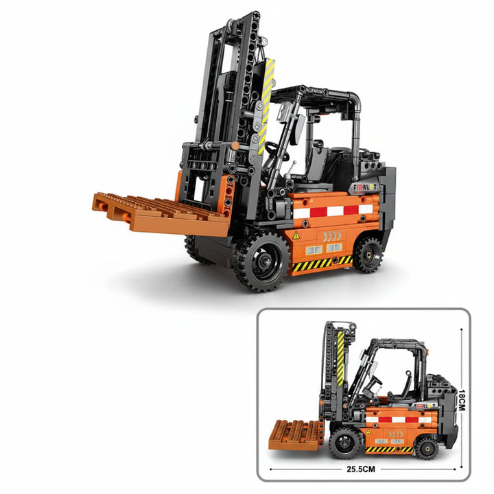 Techbricks Remote Control Forklift MOC Model Building Blocks 662PCS