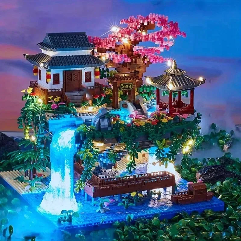TechBricks Sakura Treehouse Building Blocks Set
