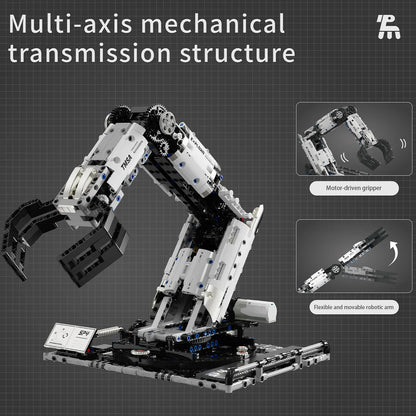 Remote control robotic arm STEM building kit by TechBricks