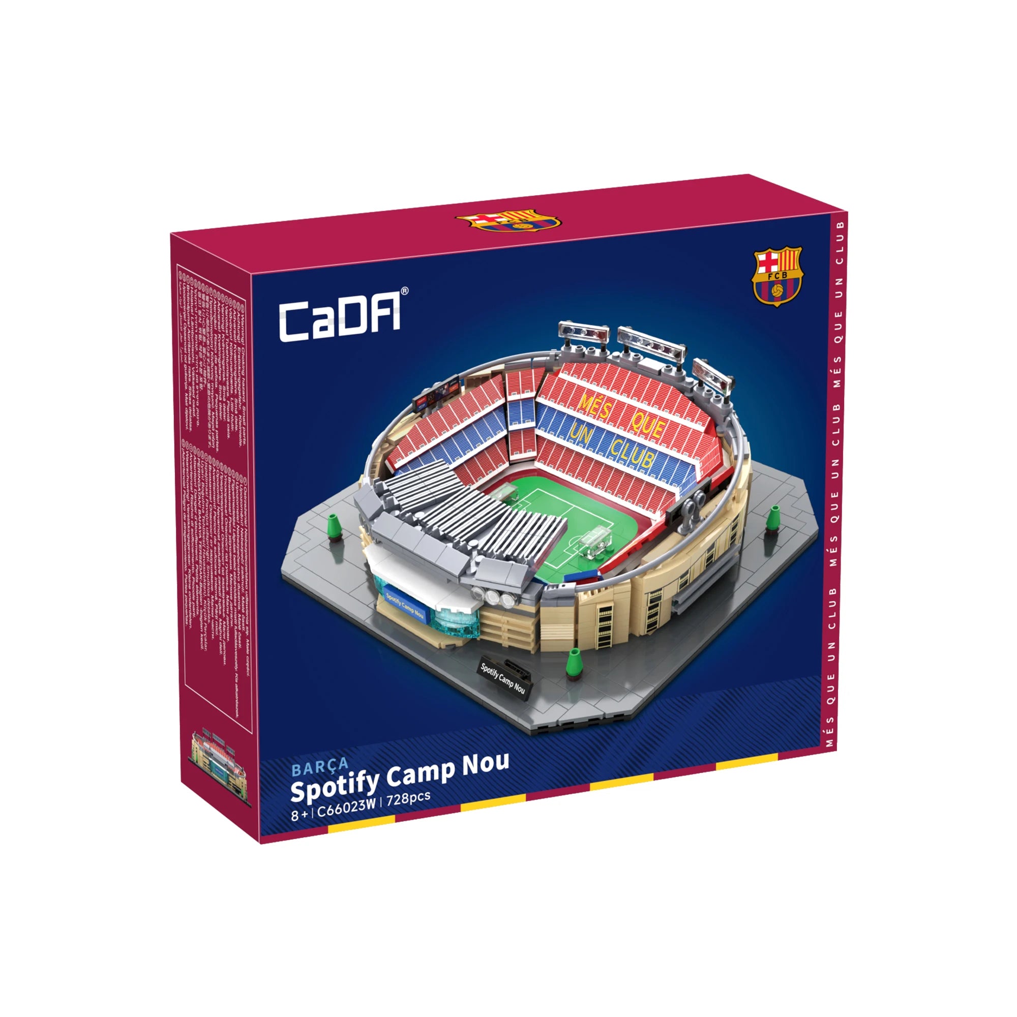 TechBricks Camp Nou Stadium (FC Barcelona) Building Block Set – 728 Pieces
