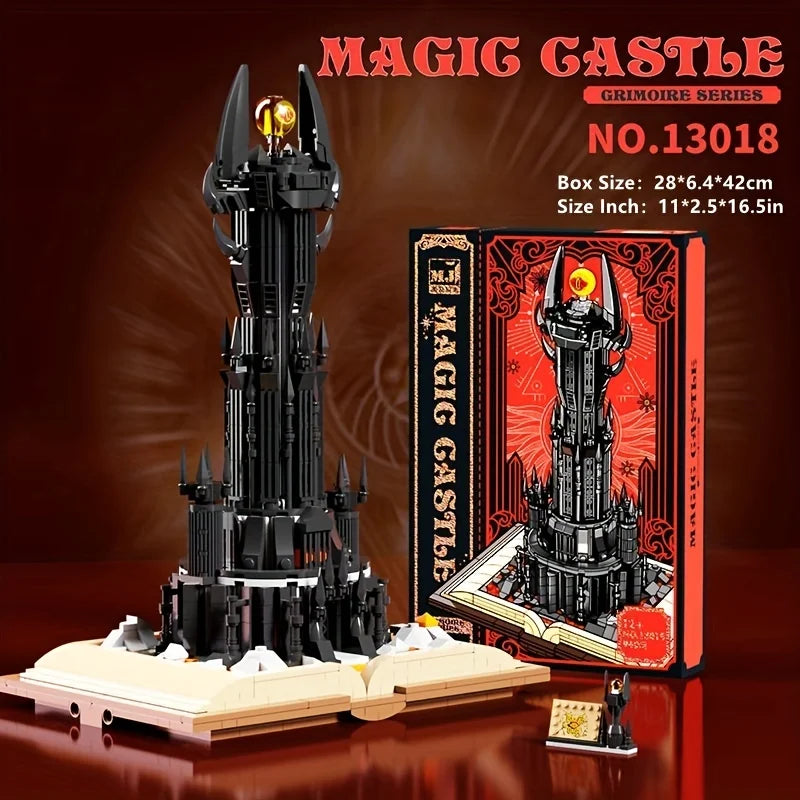 TechBricks Magic Castle Building Blocks Set with Lights - 966 Pieces