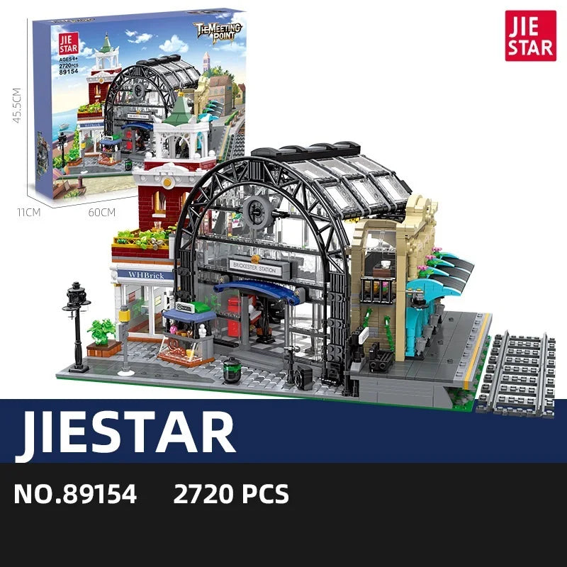 TechBricks Train Station Adventure Building Set - Assembly Toy - 2720 Pieces