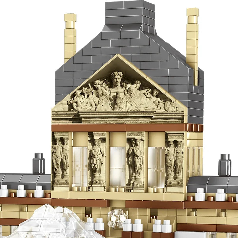 TechBricks Louvre Masterpiece Building Block Set - 3377 Pcs