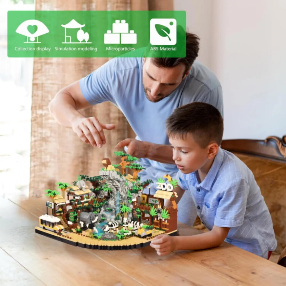 TechBricks Ultimate Zoo Adventure Block Set
